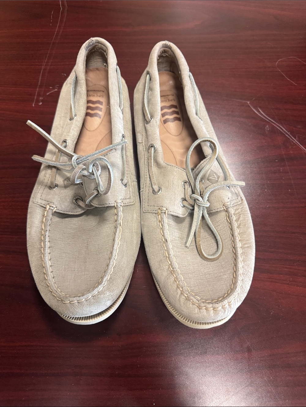 Sperry Men's Suede Boat Shoes - Light Taupe